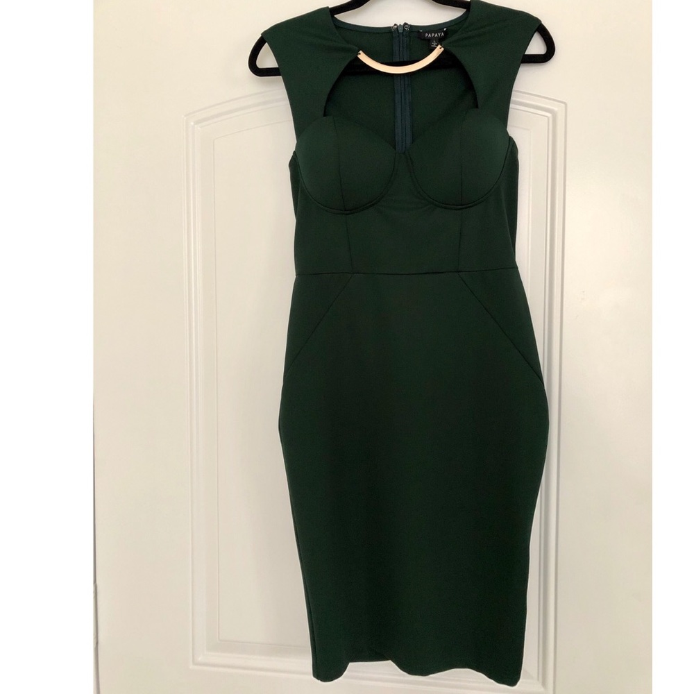 Deep Green Cocktail Dress